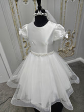 Load image into Gallery viewer, Isabella Girls White Communion Dress IS24610 EXCLUSIVE TO KINDLE
