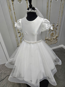 Isabella Girls White Communion Dress IS24610 EXCLUSIVE TO KINDLE