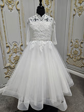 Load image into Gallery viewer, Isabella Girls White Communion Dress IS24614 EXCLUSIVE TO KINDLE

