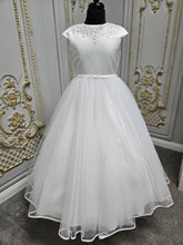 Load image into Gallery viewer, SALE Little People Girls White Communion Dress:- 80718

