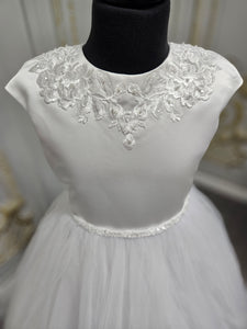 SALE Little People Girls White Communion Dress:- 80718