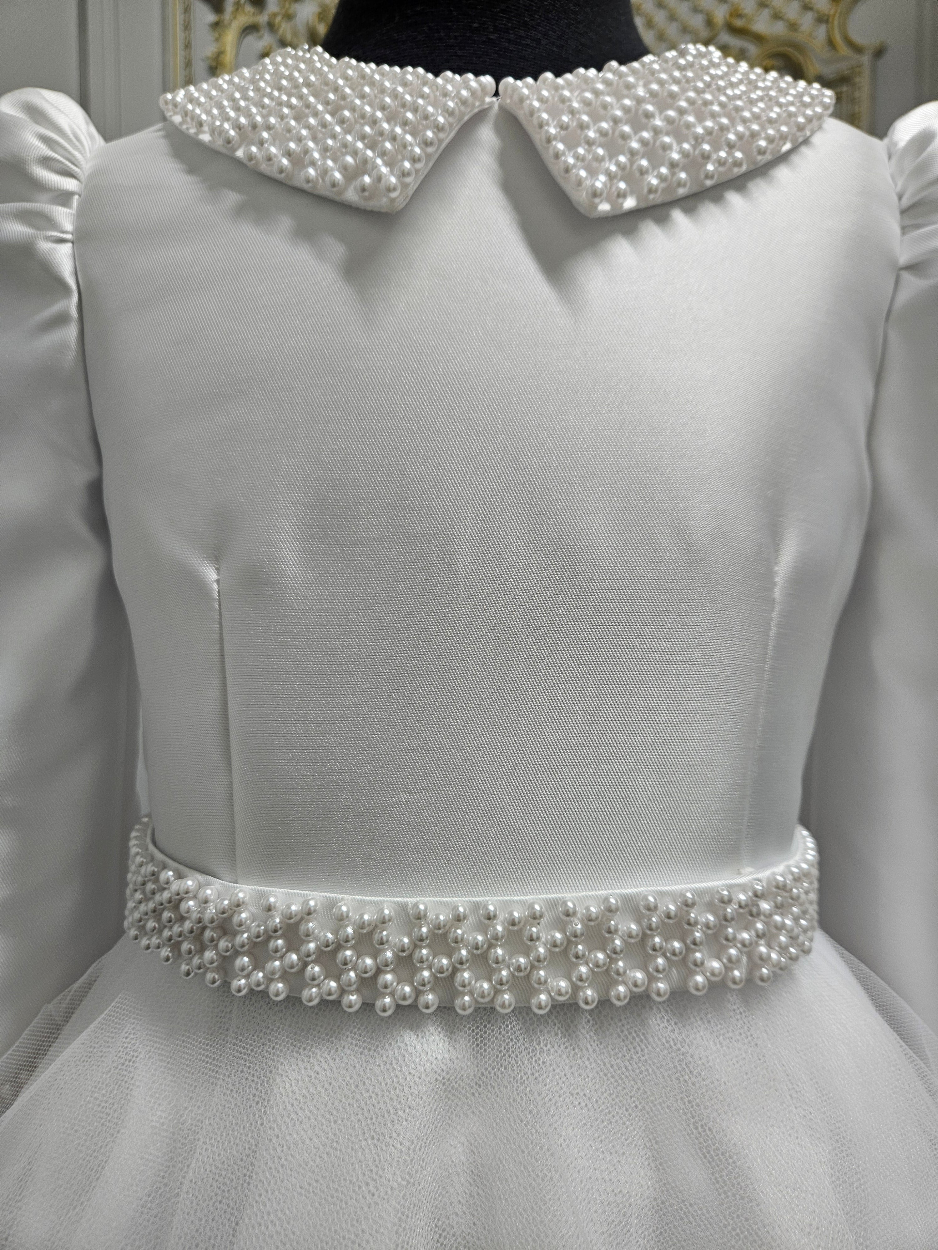 SALE COMMUNION DRESS Isabella Girls White Communion Dress IS25292 EXCLUSIVE TO KINDLE Age 6 & 7