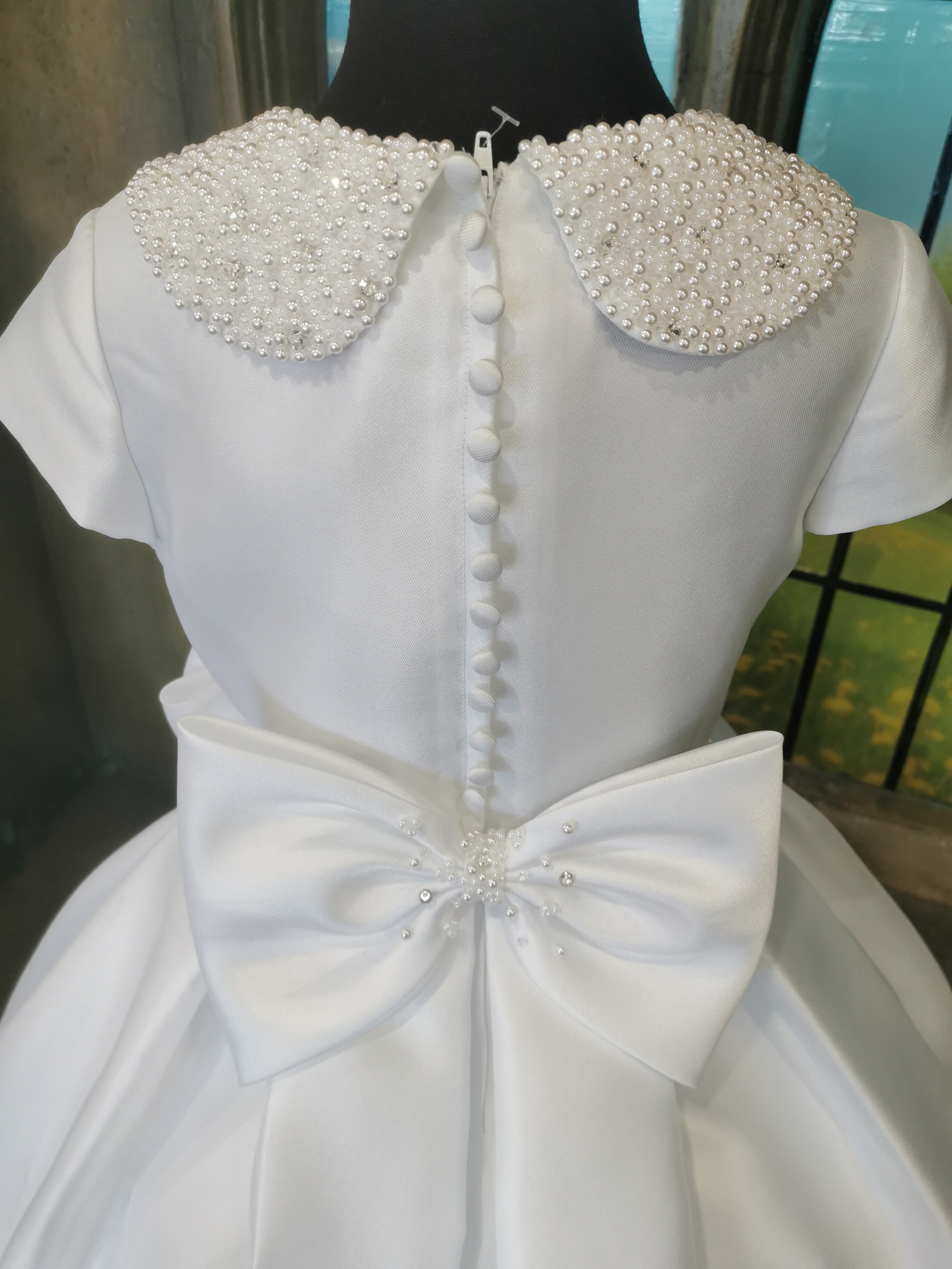 SALE HOLY COMMUNION DRESS KINDLE EXCLUSIVE Girls White Communion Dress:- PJ33