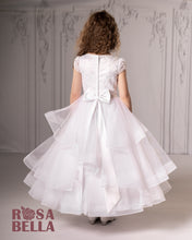 Load image into Gallery viewer, Rosa Bella By Sweetie Pie Girls White Communion Dress:- RB299
