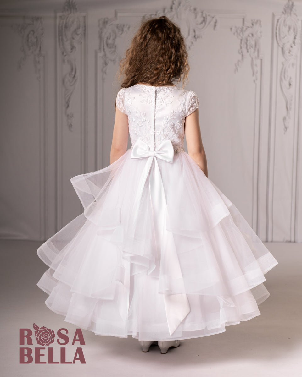 COMMUNION DRESS Isabella Girls White Communion Dress IS26380 EXCLUSIVE TO KINDLE