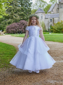 SALE Isabella Girls White Communion Dress:- IS24620