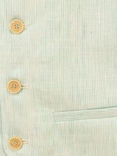 Load image into Gallery viewer, One Varones Boys Pale Mint Green Stripe Waistcoat:-10-10025 83
