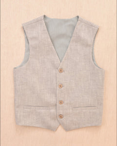One Varones Boys Grey Waistcoat:-10-10021 60