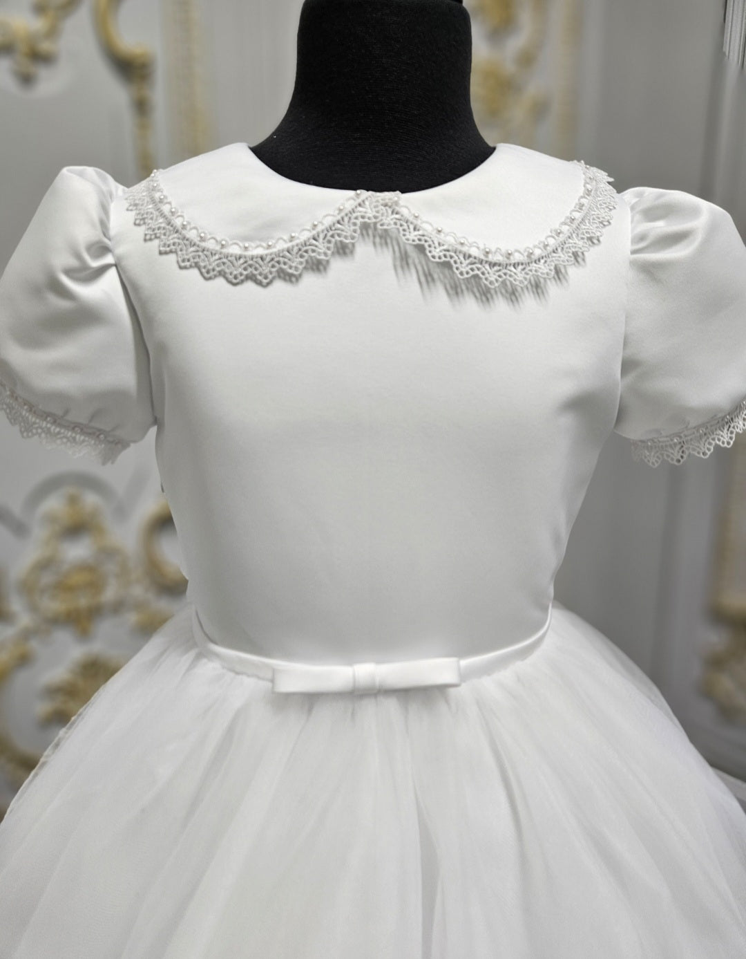 KINDLE EXCLUSIVE Girls White Communion Dress:- PJ74