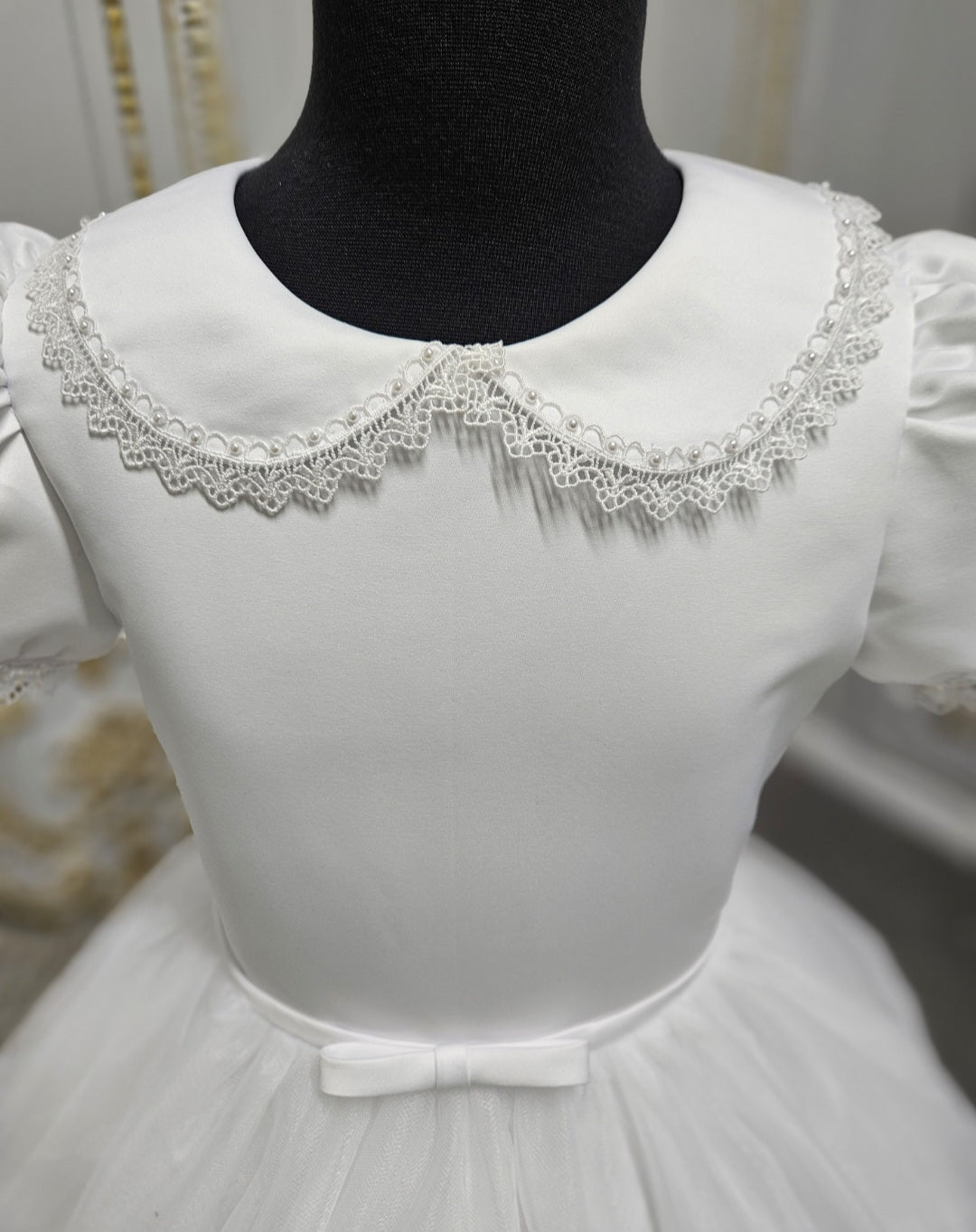 KINDLE EXCLUSIVE Girls White Communion Dress:- PJ74