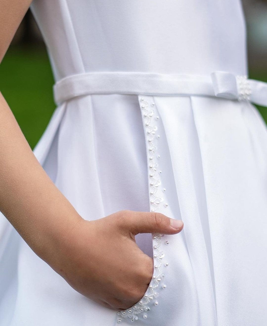 Paula's Communion Girls White Communion Dress:- PJ04