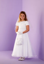 Load image into Gallery viewer, SALE Peridot Girls White Communion Dress:- Sheridan
