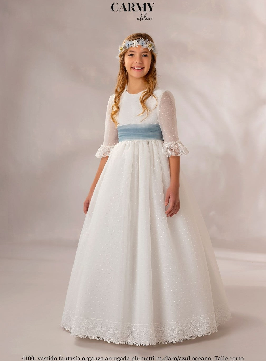 Carmy Girls Communion Hair Accessory:- CTI2108 Ivory