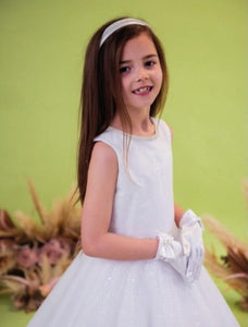 Linzi Jay Girls White Communion Dress:- Izzy