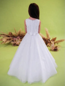 Linzi Jay Girls White Communion Dress:- Izzy