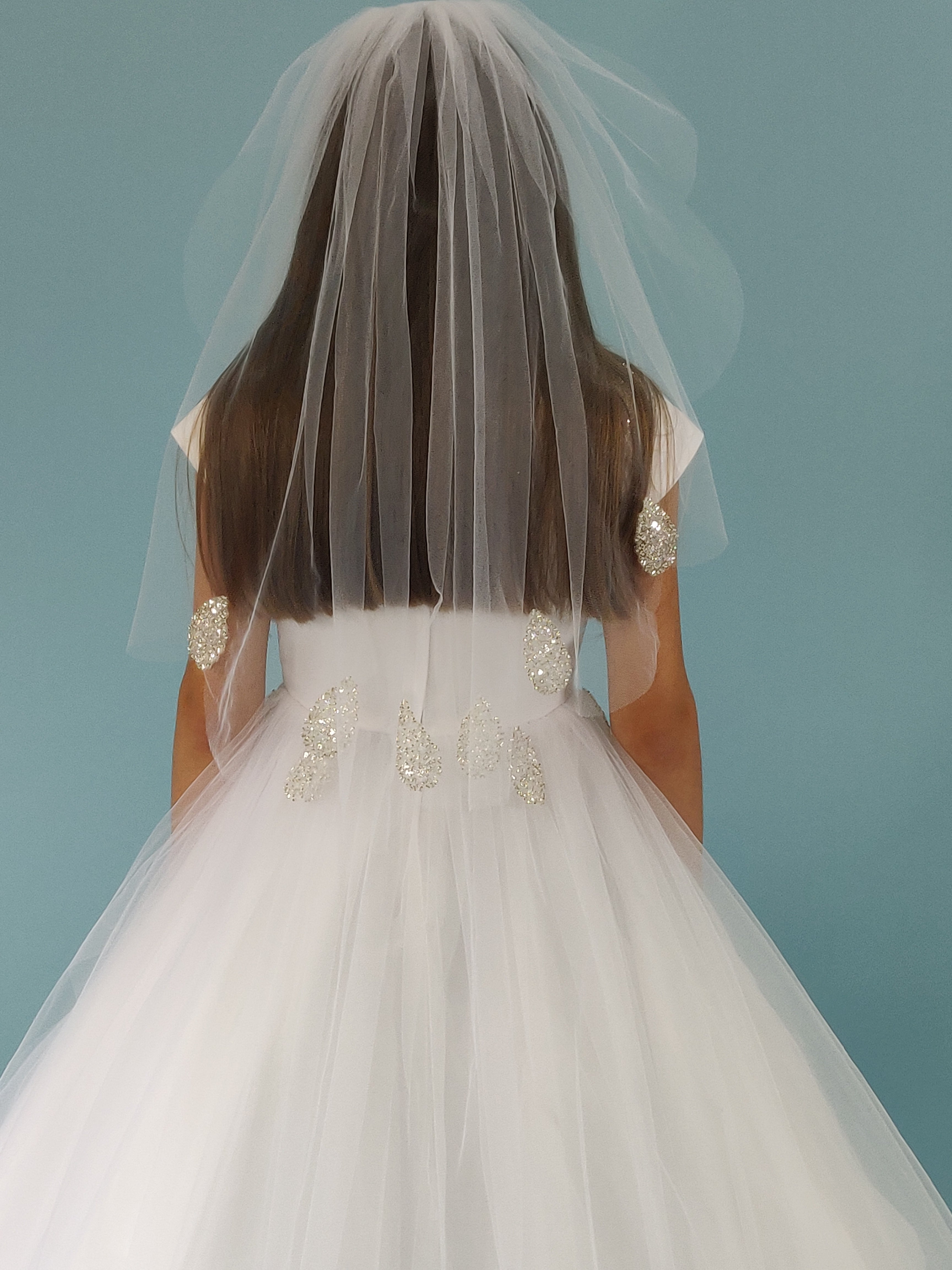 SALE COMMUNION DRESS Linzi Jay Girls White Communion Dress:- Zara Age 6 & 7