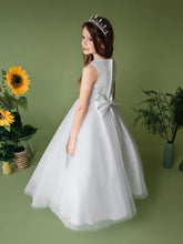 Load image into Gallery viewer, Linzi Jay Girls White Communion Dress:- Harley
