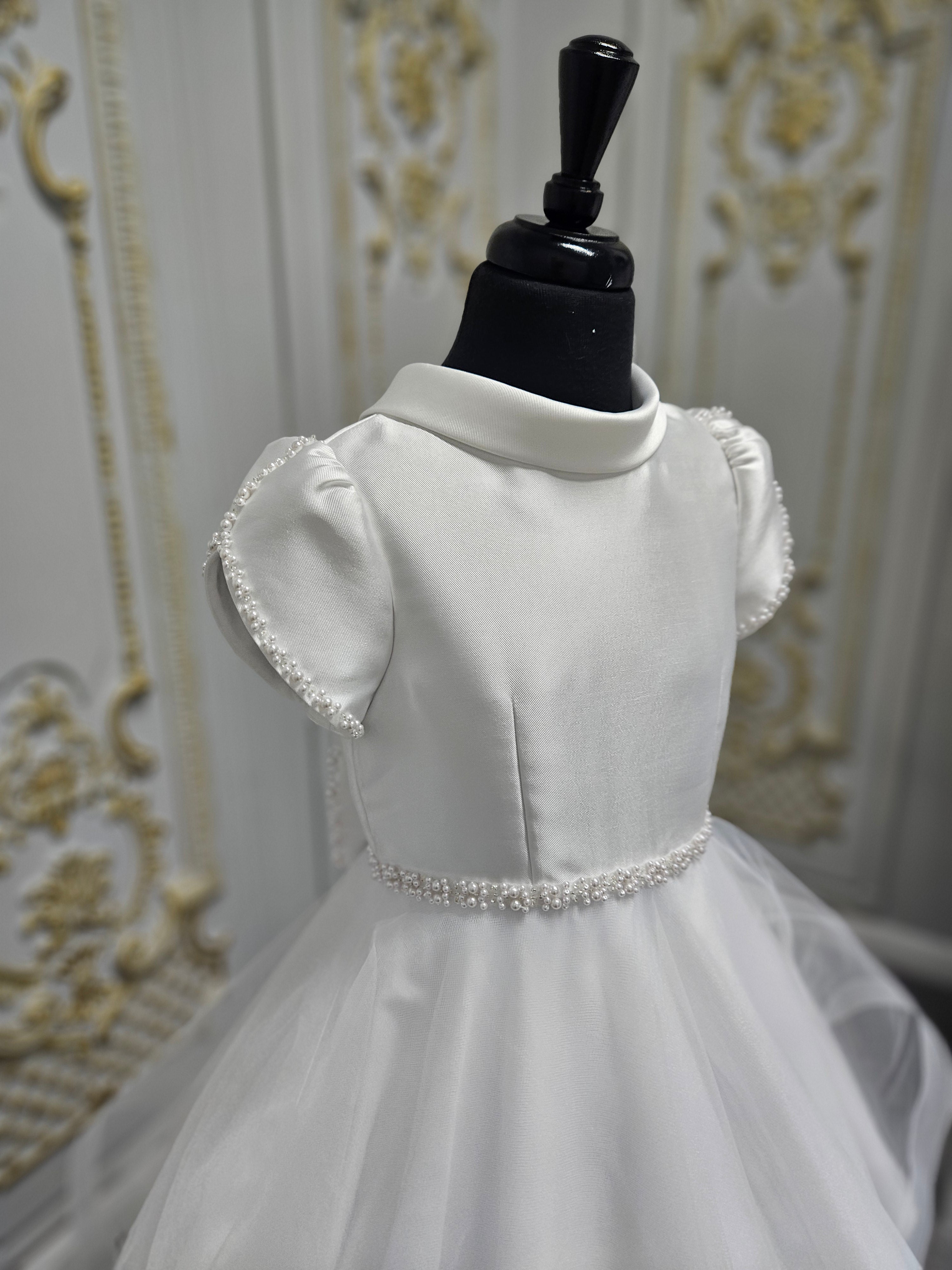 COMMUNION DRESS Isabella Girls White Communion Dress IS26382 EXCLUSIVE TO KINDLE