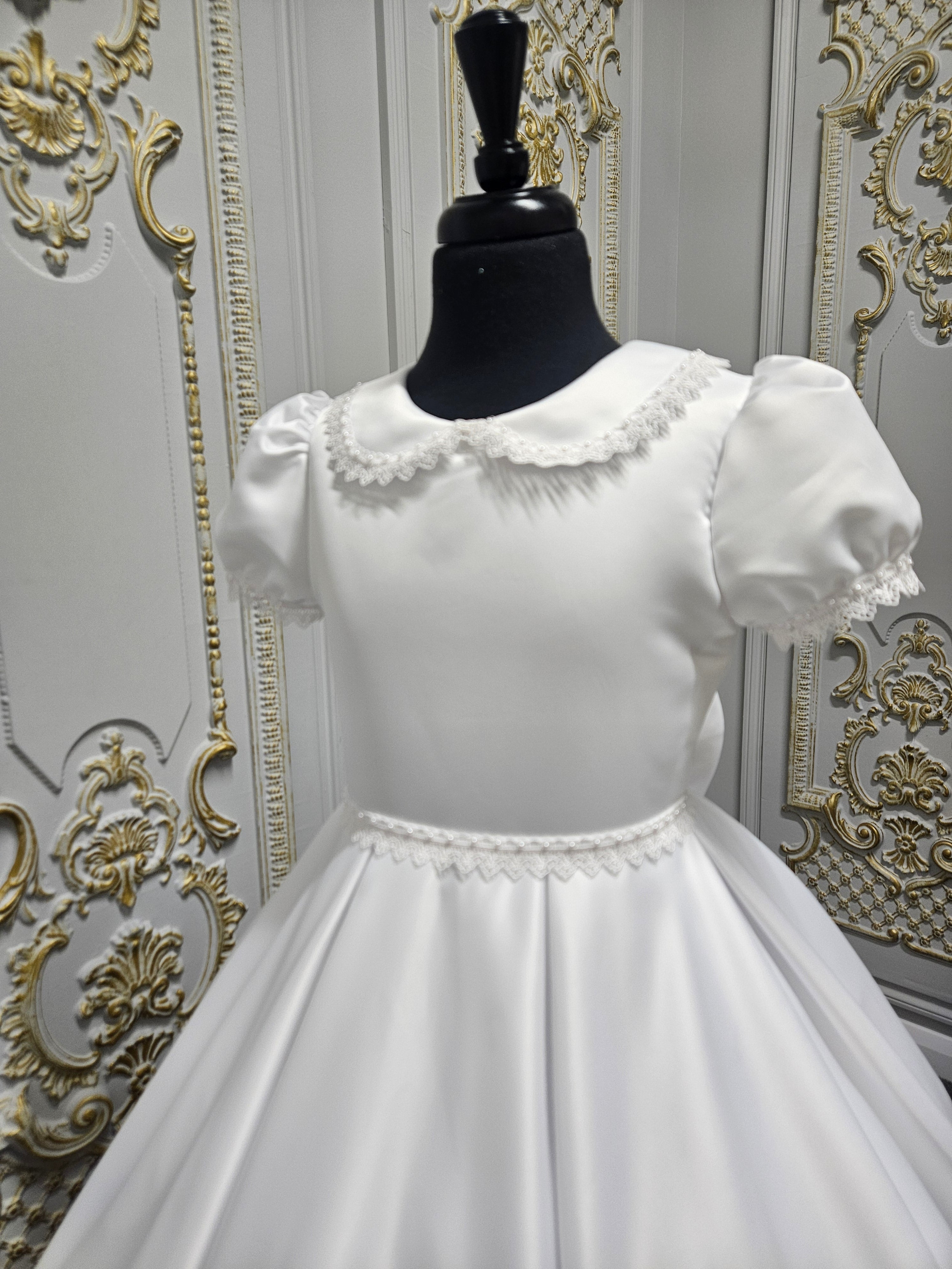 KINDLE EXCLUSIVE Girls White Communion Dress:- PJ105