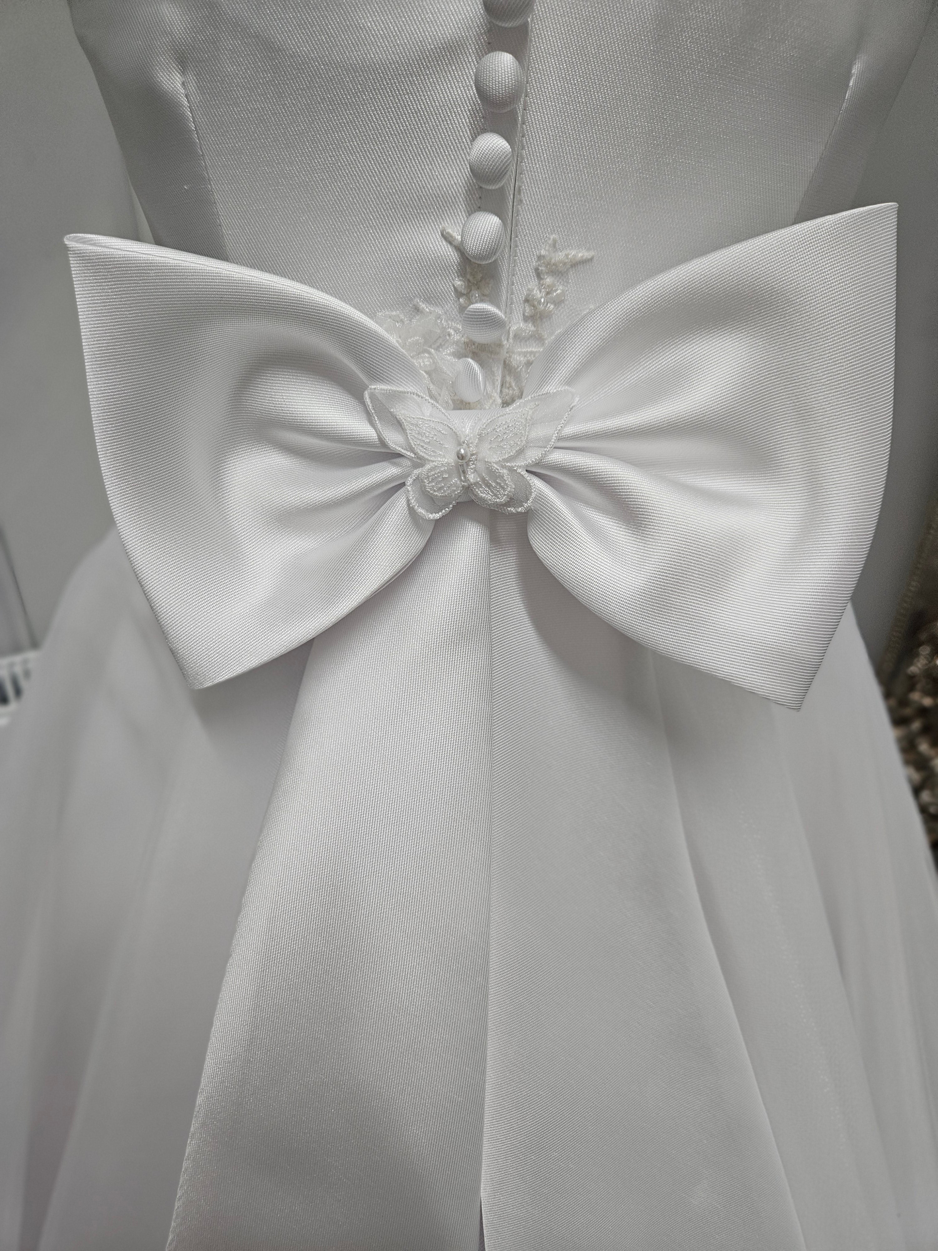 SALE COMMUNION DRESS KOKO Girls White Communion Dress:- KO25814/816 Age 5 & 6