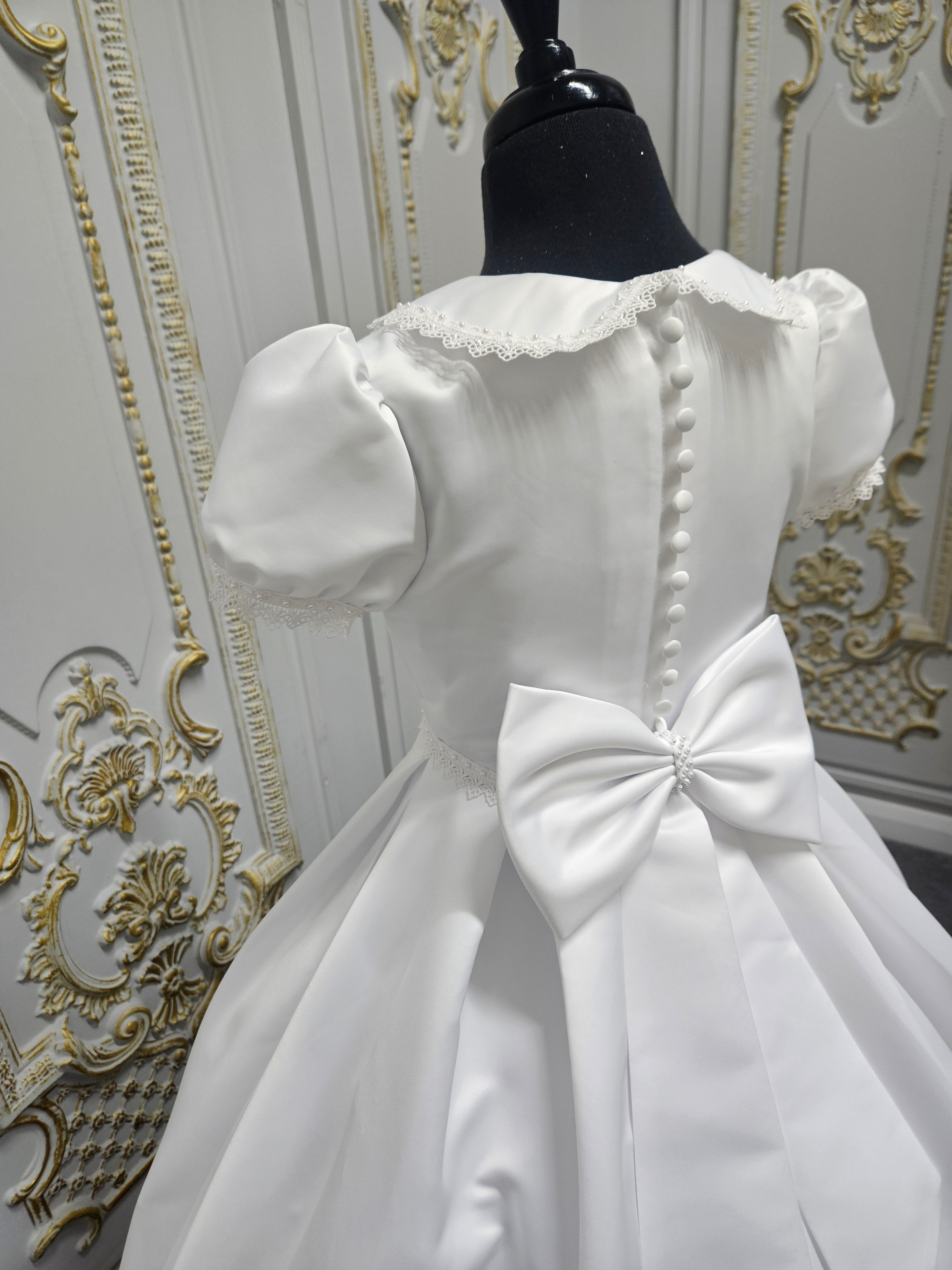 KINDLE EXCLUSIVE Girls White Communion Dress:- PJ105