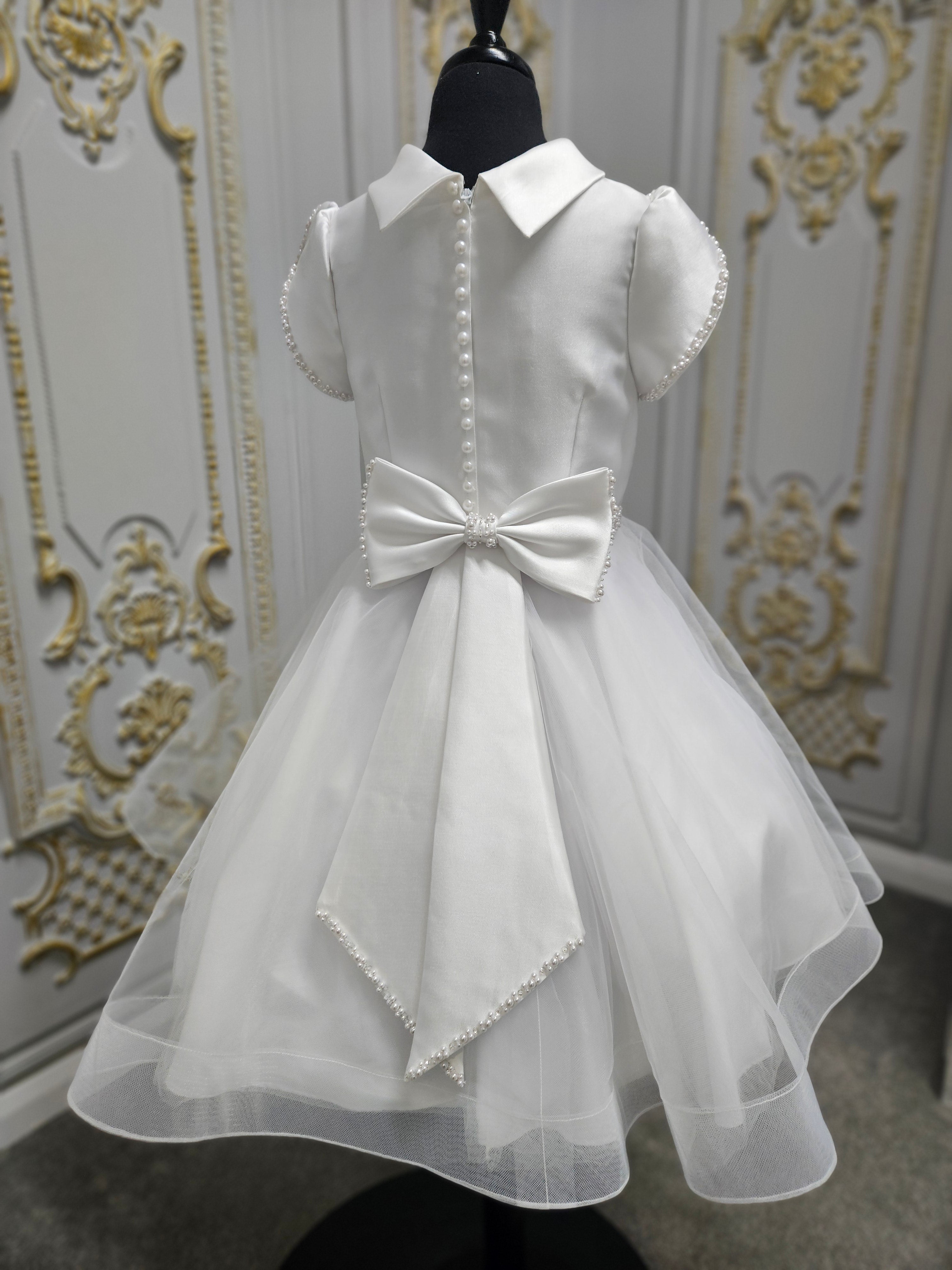 COMMUNION DRESS Isabella Girls White Communion Dress IS26382 EXCLUSIVE TO KINDLE
