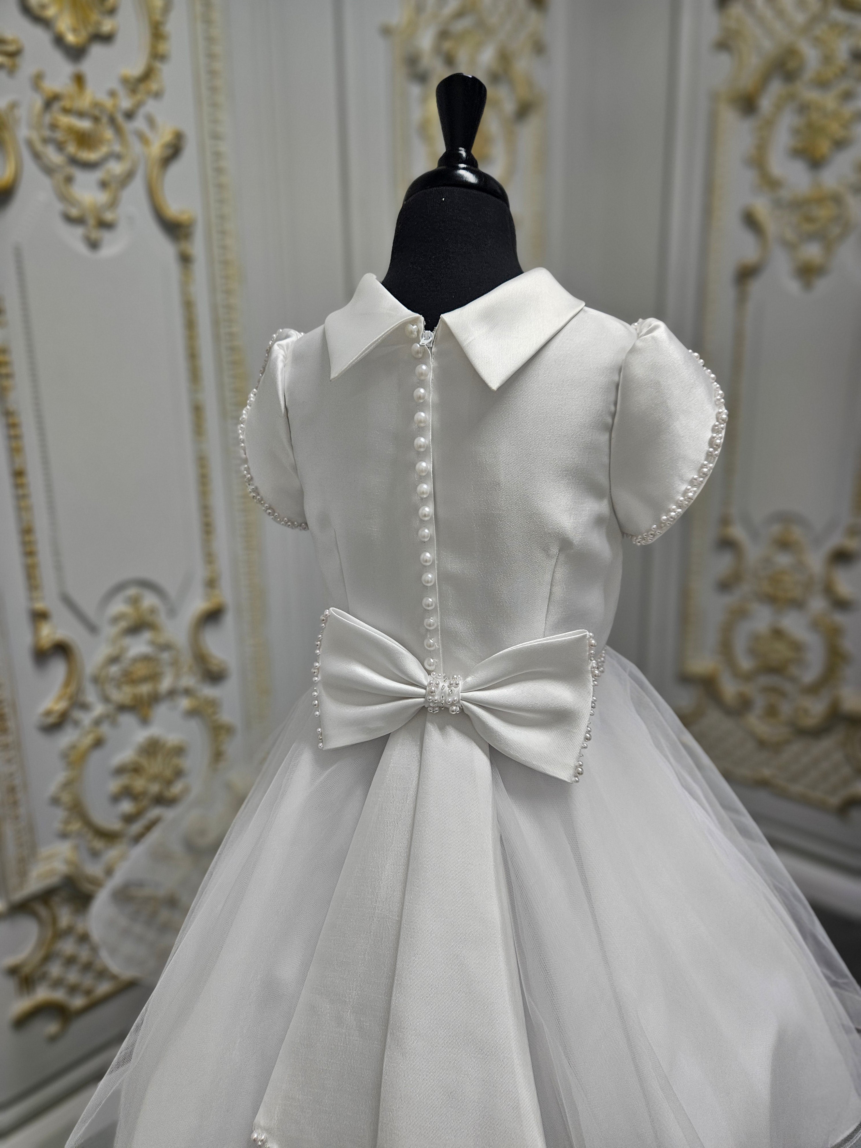 COMMUNION DRESS Isabella Girls White Communion Dress IS26382 EXCLUSIVE TO KINDLE