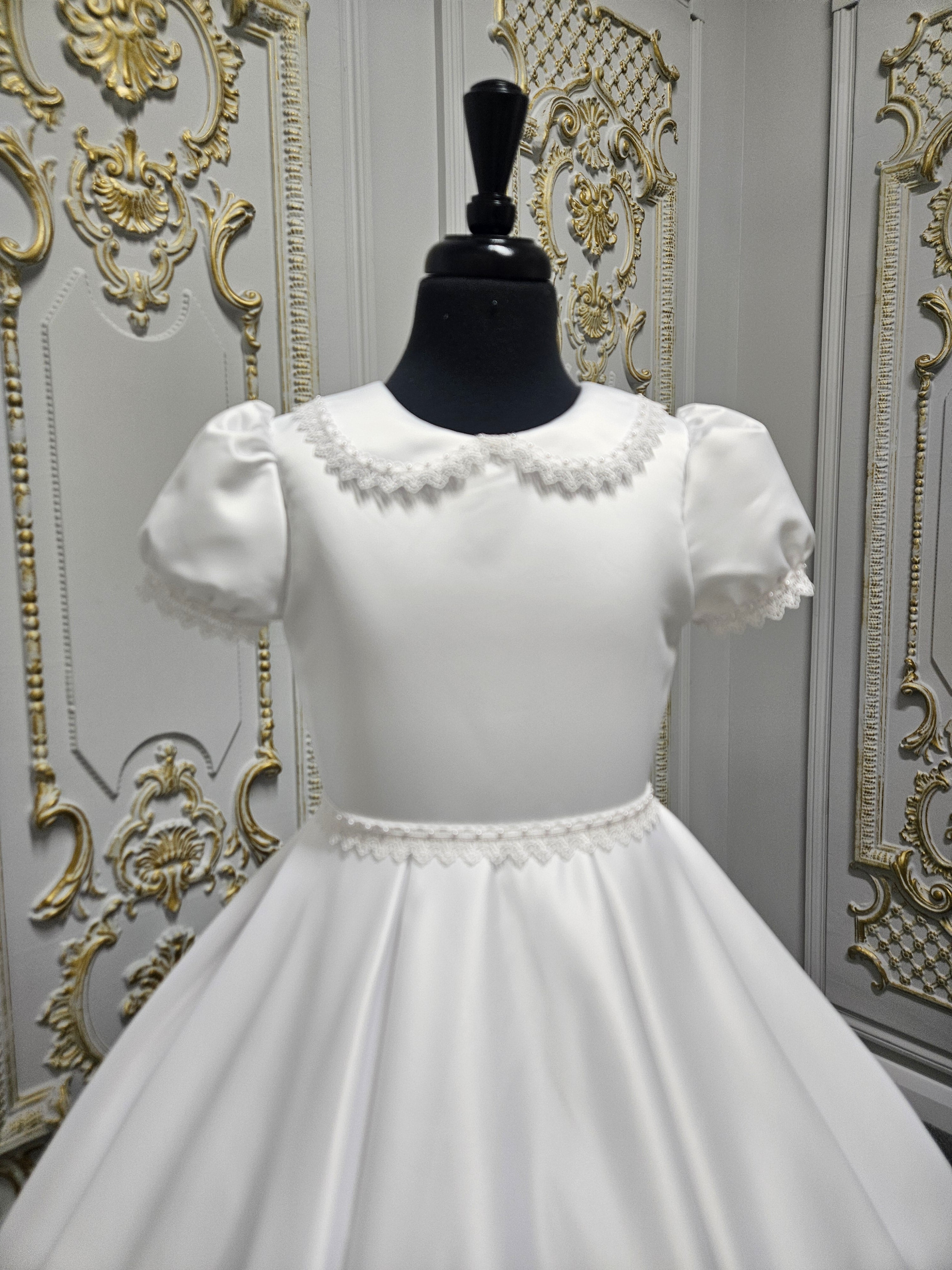 KINDLE EXCLUSIVE Girls White Communion Dress:- PJ105
