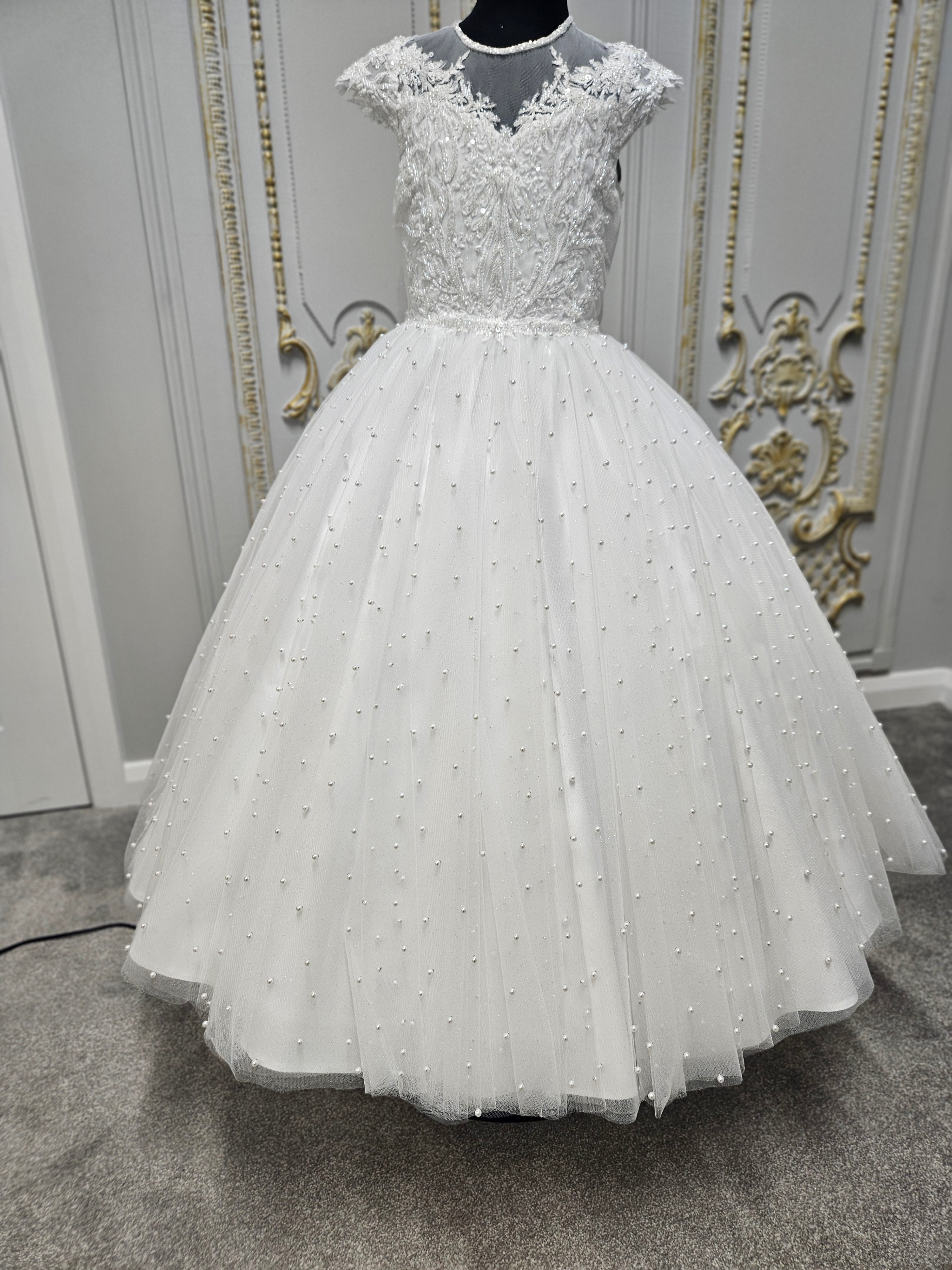 strapless open back dress Princess Range Holy Communion Dress Kindle 24 – Kindle Clothing