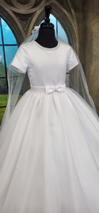 Exclusive To KINDLE Rosa Bella Girls White Communion Dress:- Megan