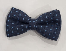 Load image into Gallery viewer, SALE One Varones Boys Bow Tie With Pale Blue Spot
