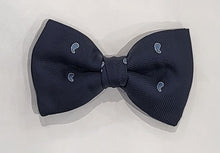 Load image into Gallery viewer, SALE One Varones Boys Navy Bow Tie With Swirl Motif
