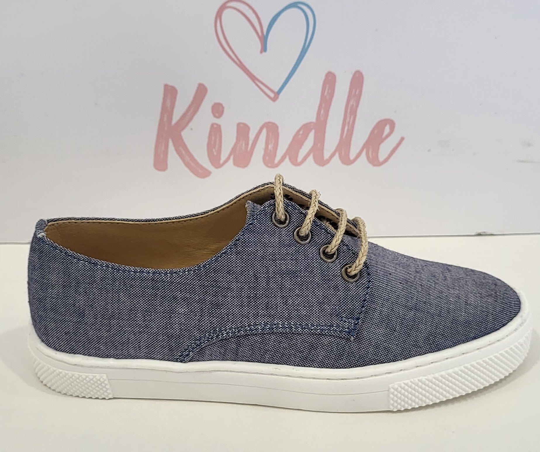 SALE KINDLE Boys Shoes:- Blue Lace Ups