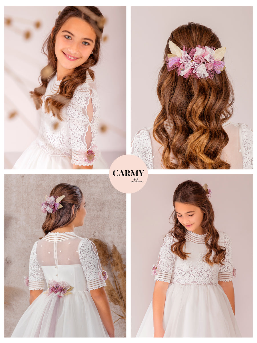 SALE Carmy Girls Holy Communion Dress:- 3619 AGE 8 main image 0