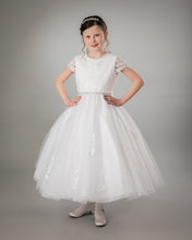 Load image into Gallery viewer, Paula&#39;s Communion Girls White Communion Dress:- PJ03
