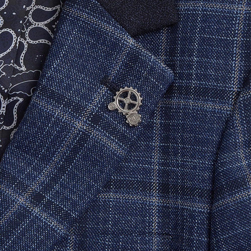 SALE 1880 Club Boys Dark Navy Check Blazer:- 112 15142 27 LAST ONE AGE 6