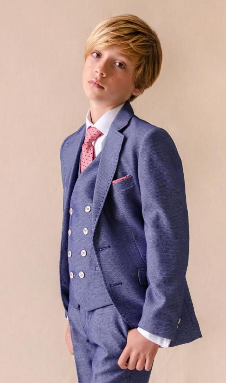 SALE One Varones Boys Blue 2 Piece Suit Age 6