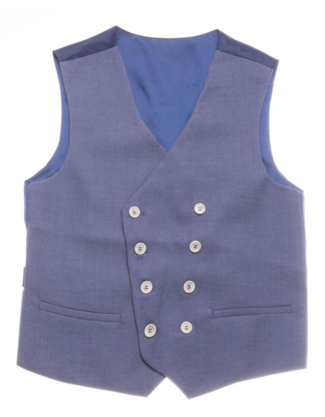 SALE One Varones Boys Blue Waistcoat