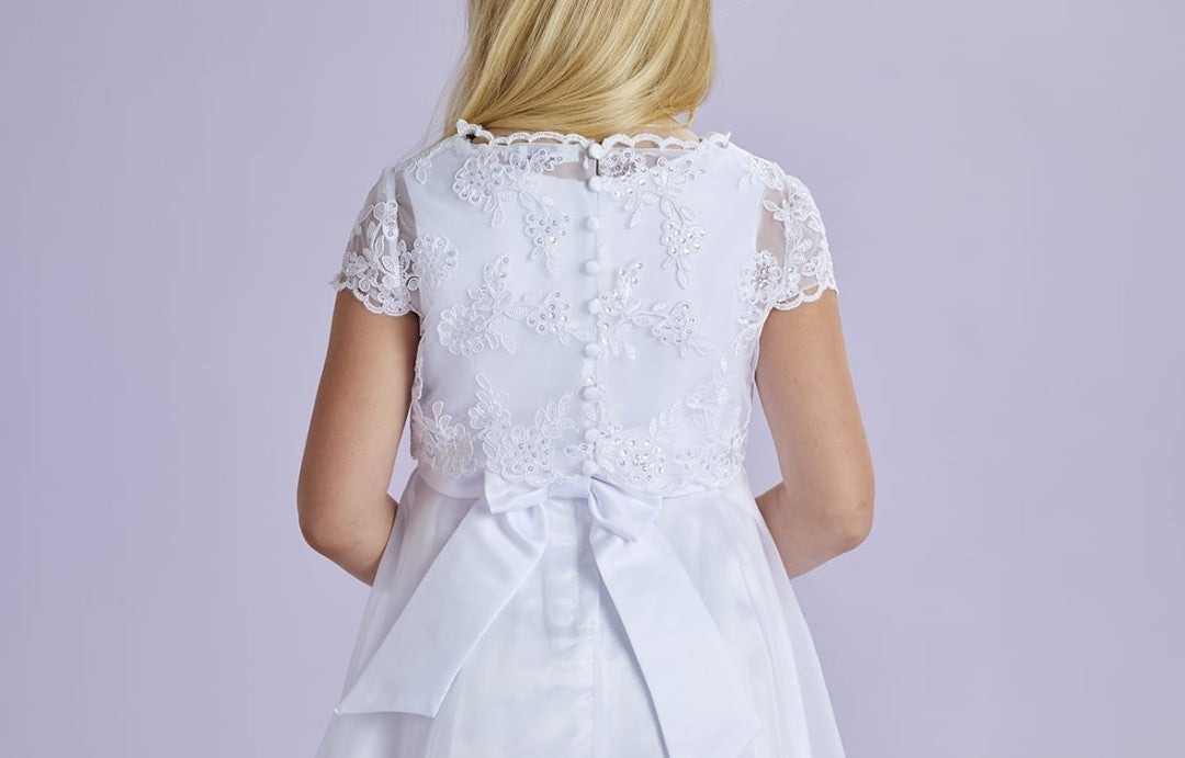 White communion clearance bolero