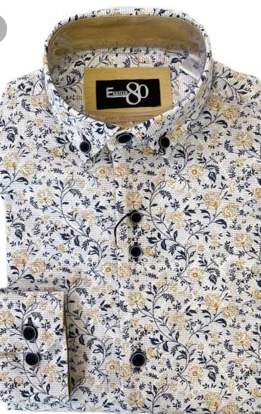 SALE 1880 Club Boys Floral Pattern Shirt