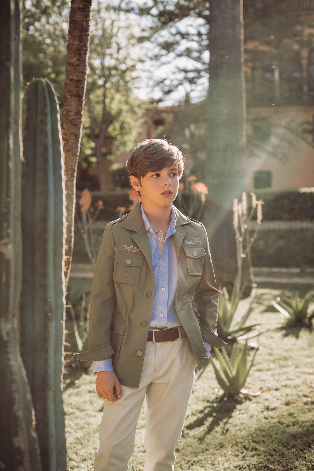 SALE One Varones Boys Green Aviator Set