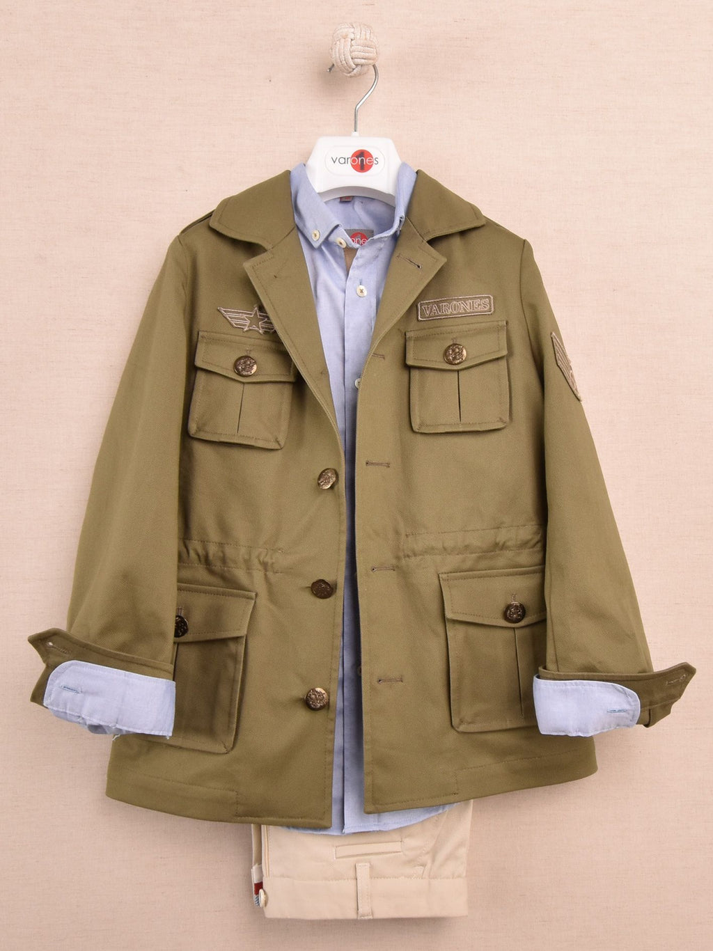 SALE One Varones Boys Green Aviator Set