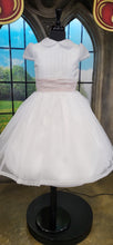 Load image into Gallery viewer, SALE Carmy Girls Communion Dress:- 2902 Short Sleeve Peter Pan Collar AGE 8
