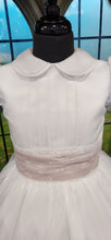 Load image into Gallery viewer, SALE Carmy Girls Communion Dress:- 2902 Short Sleeve Peter Pan Collar AGE 8
