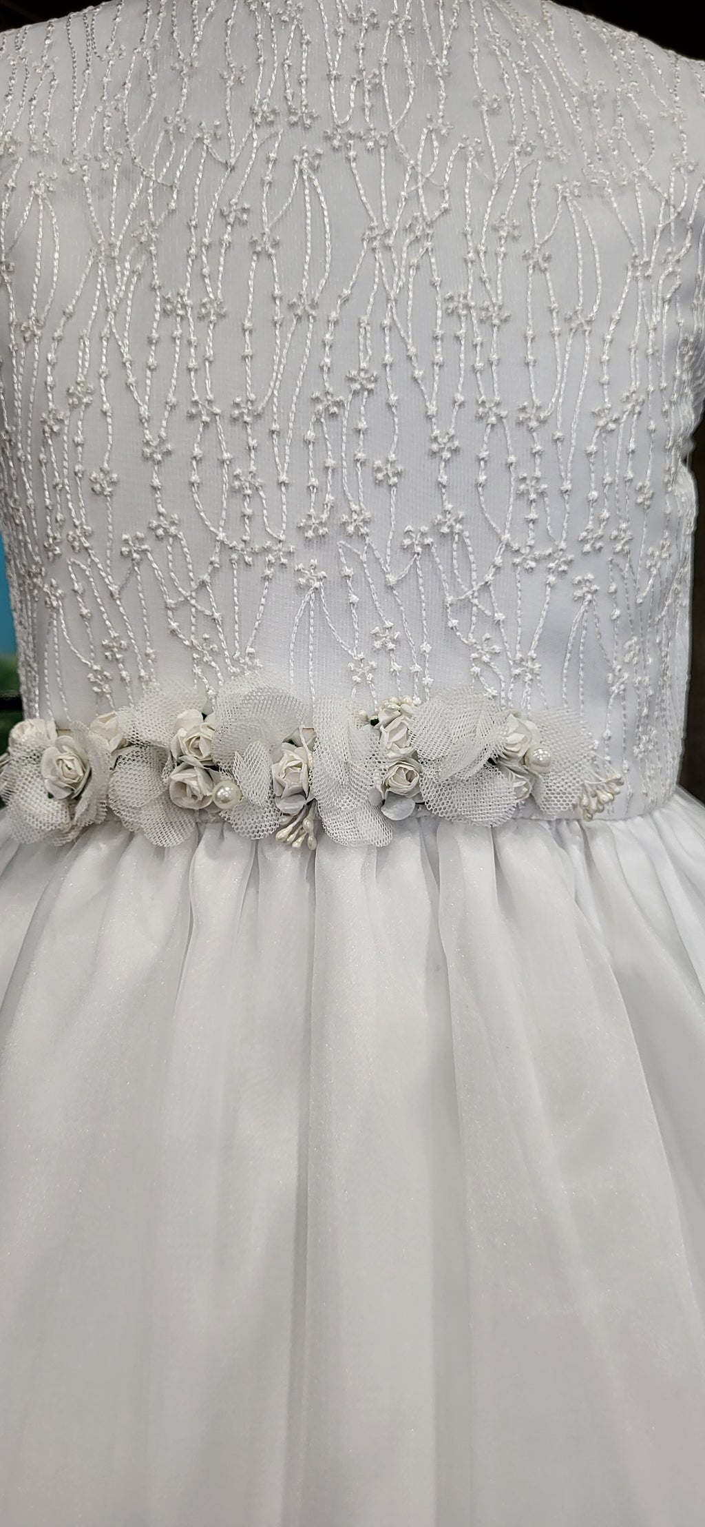 SALE Carmy Girls Communion Dress:- 2717 AGE 8 Ivory