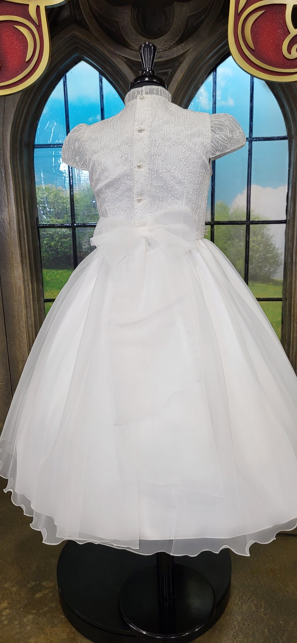 SALE Carmy Girls Communion Dress:- 2717 AGE 8 Ivory