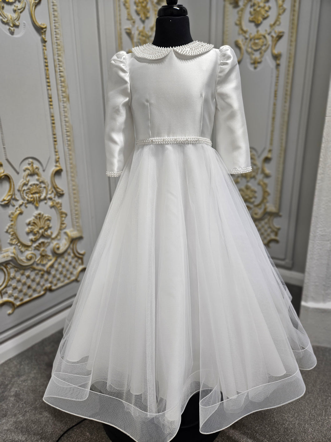 Isabella Girls White Communion Dress IS24616 EXCLUSIVE TO KINDLE
