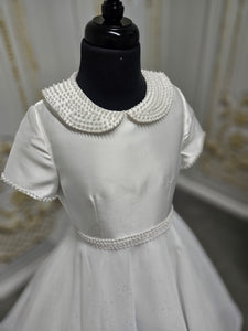 Isabella Girls White Communion Dress:- IS24696