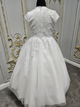 Load image into Gallery viewer, SALE COMMUNION DRESS Little People Girls White Communion Dress:- Pia Age 7 &amp; 8

