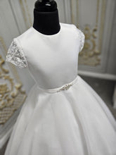 Load image into Gallery viewer, SALE Little People Girls White Communion Dress:- Florence
